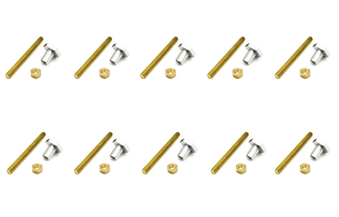 10 PZ GAMBETTI-DADINI-PASTIGLIE CROMATE- PUCCI- pezzi 1