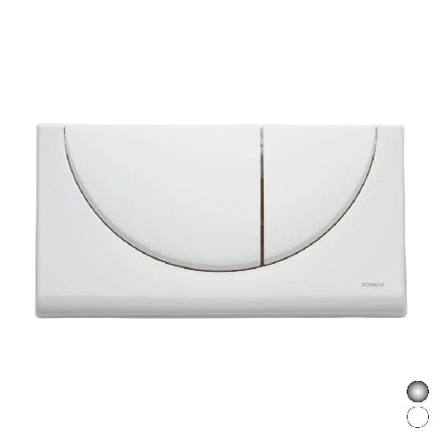 PLACCA 2 TASTI VIVA DUO- Cromo- FLUID- pezzi 1