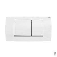 PLACCA DI COPERTURA 2 TASTI PER CASSETTA 110700 NEW- Placca:Cromo luc/prof:Cromo sa- GEBER- pezzi 1