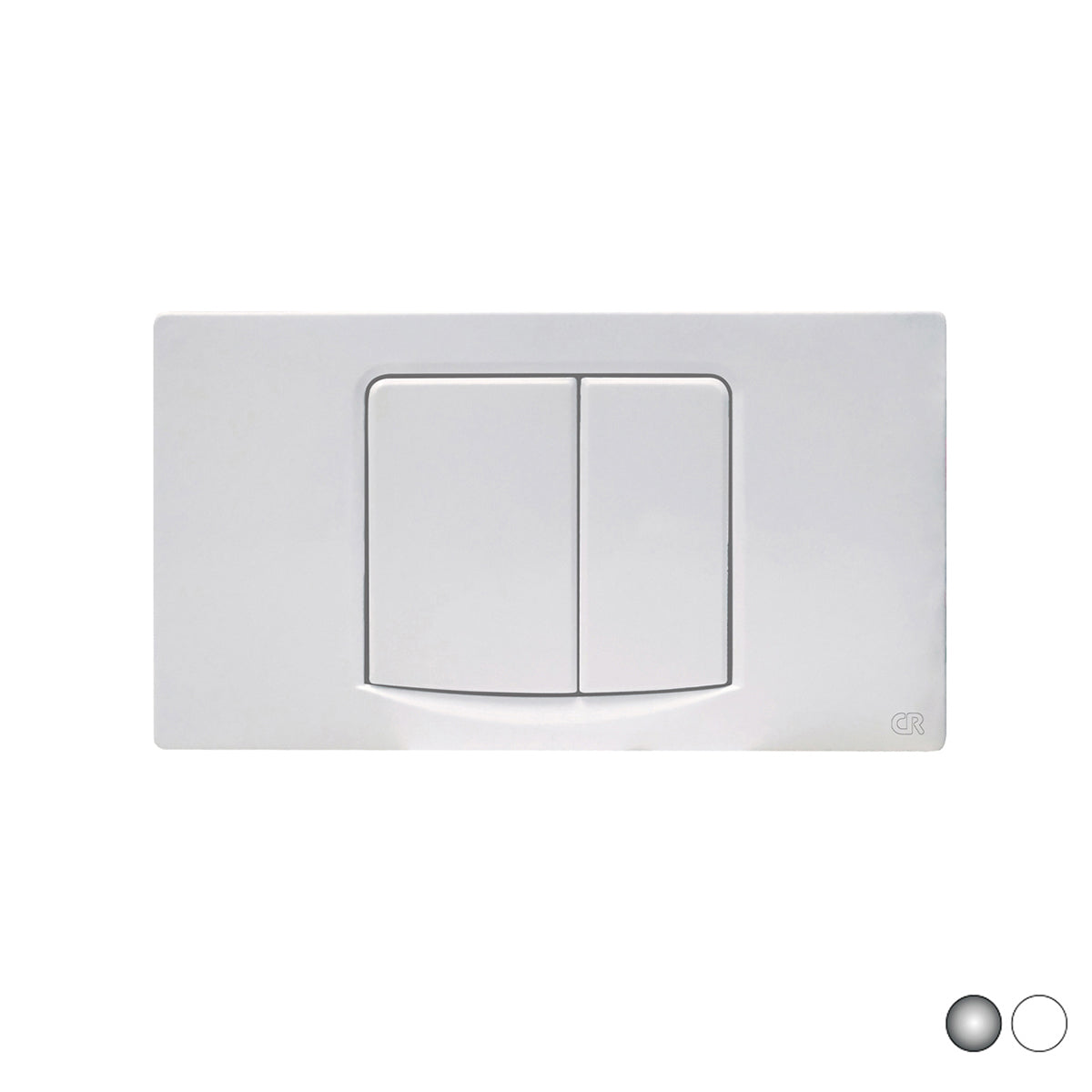 PLACCA PIATTA 2 TASTI SMILE PER CASSETTA INCASSO FUSION- Cromo- CR- pezzi 1