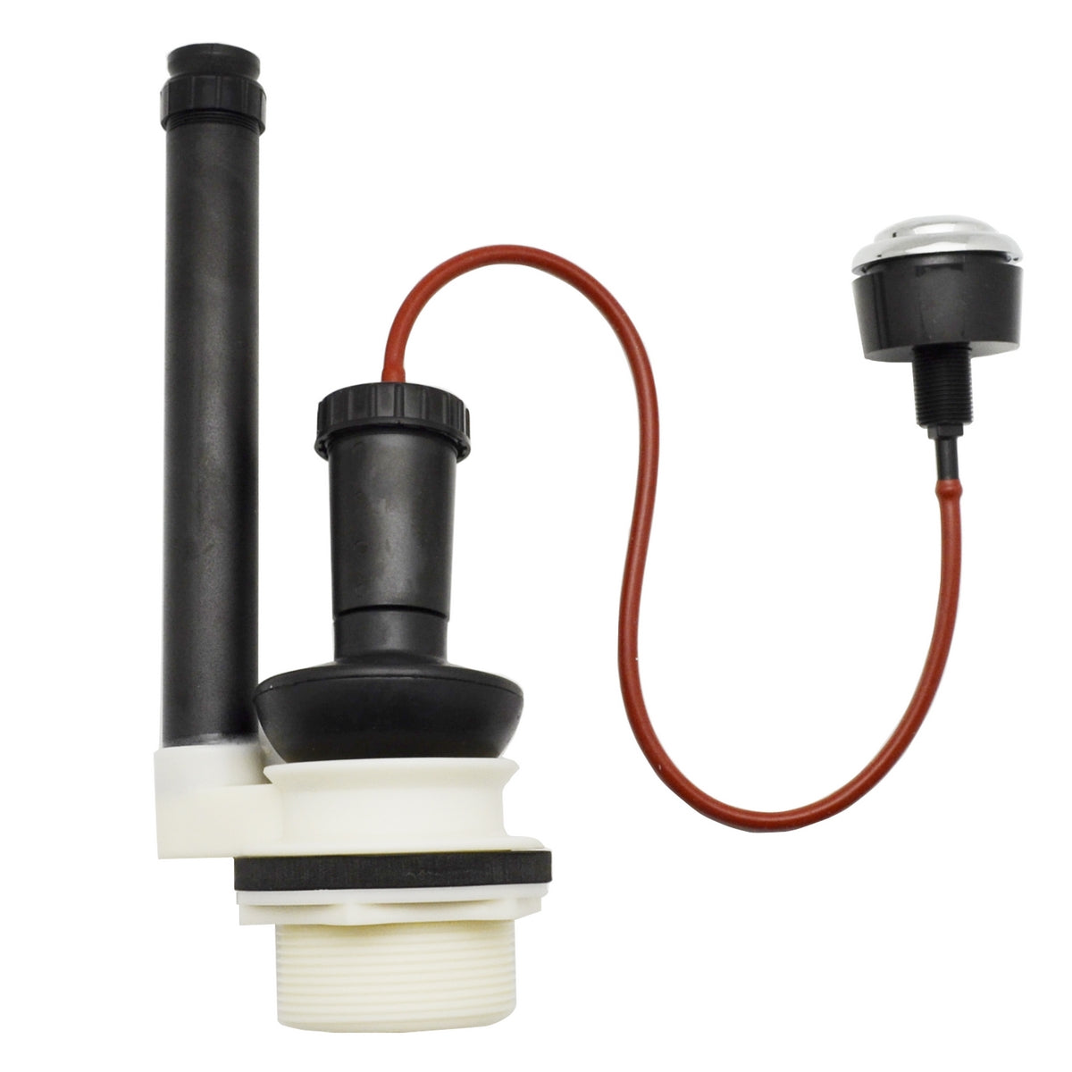 MECCANISMO DI SCARICO IN PLASTICA A PULSANTE CROMO- TREMO- pezzi 1