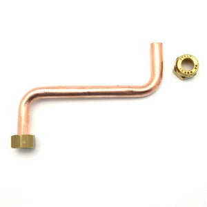 TUBO RAME A S CON 2 CALOTTE 3/8- DEBOR- pezzi 1