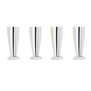 4 PZ PIEDINI PER LAVATOI- Cromo H. 13 cm- DH- pezzi 1