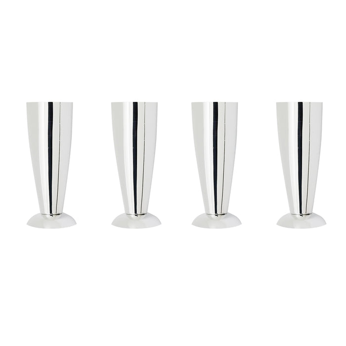 4 PZ PIEDINI PER LAVATOI- Cromo H. 13 cm- DH- pezzi 1