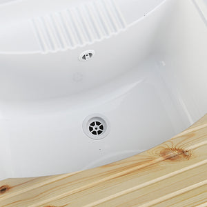 LAVATOIO CON MOBILE IN NOBILITATO IDROFUGO W100 E CESTO ESTRAIBILE- L cm. 60  x  P cm. 50 (2 ante)- DH- pezzi 1