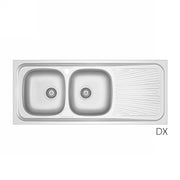 LAVELLO APPOGGIO IN ACCIAIO INOX MOD. LA01 CM 120x50- cm. 120 gocciolatoio sx- DH- pezzi 1