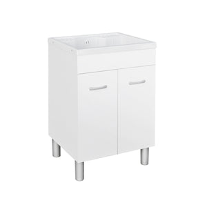 LAVATOIO IN NOBILITATO CON VASCA IN ABS- cm 60x60xH.90 (2 ante)- DH- pezzi 1