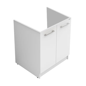 MOBILE SOTTOLAVATOIO REVINE BIANCO CON ASSE- Bianco - LxPxH 61x61X81 cm- DOLOM- pezzi 1