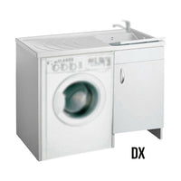 MOBILE IN LEGNO CON LAVATOIO + COPRILAVATRICE MOD. IDEX- 60 x 109 x H.89 cm Vasca a Dx- DH- pezzi 1