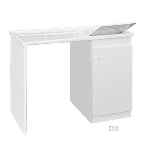 MOBILE LAVATOIO + COPRILAVATRICE VASCA IN RESINA- 60 x 107 x H.90 cm Vasca a Dx- DH- pezzi 1