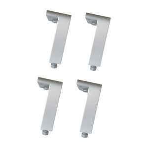4 PZ PIEDINI REGOLABILI ANODIZZATI PER LEGNO- TRIOP- pezzi 1