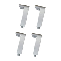 4 PZ PIEDINI REGOLABILI ANODIZZATI PER LEGNO- TRIOP- pezzi 1