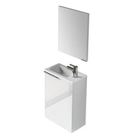 MOBILE BAGNO SOSPESO COMPACT (DA MONTARE)- cm 58x40x22 Bianco Laccato- DH- pezzi 1