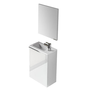 MOBILE BAGNO SOSPESO COMPACT (DA MONTARE)- cm 58x40x22 Bianco Laccato- DH- pezzi 1