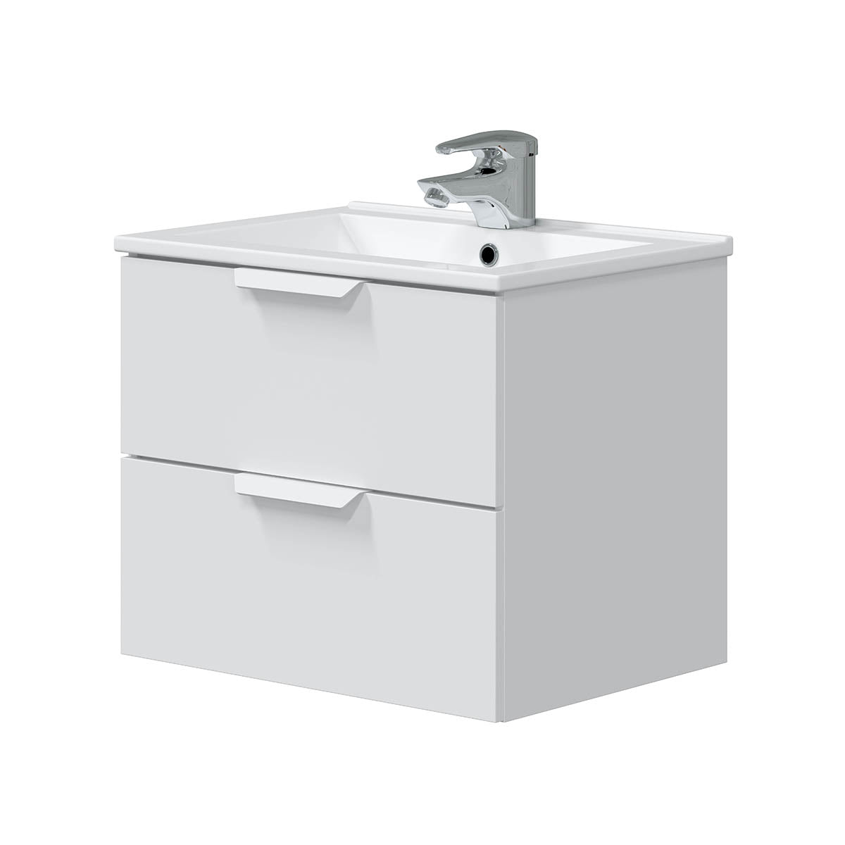 MOBILE BAGNO SOSPESO ONE (DA MONTARE)- cm 50 x 60 x 45 Bianco Lucido- DH- pezzi 1