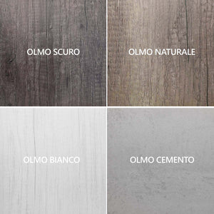 PENSILE A GIORNO SOSPESO MOD. UNIKA- cm 20x22,5xH.20 Olmo Scuro- DH- pezzi 1