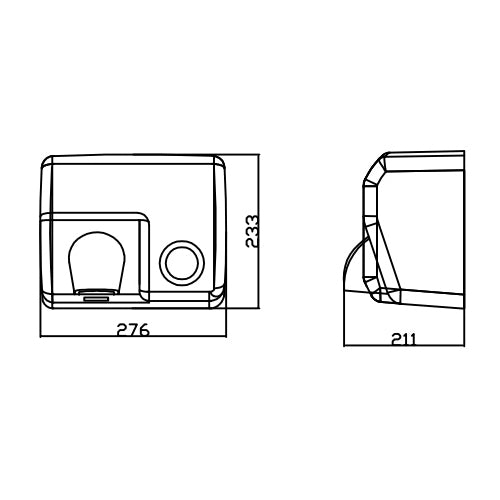 ASCIUGAMANI AD ARIA CALDA ELETTRICO MANUALE MODELLO PECHINO- Cromo- DH- pezzi 1