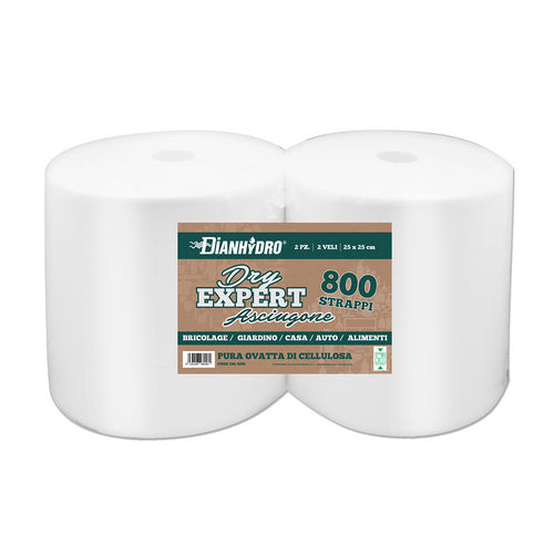 2 PZ BOBINA DI CARTA A STRAPPO DRY EXPERT- gr 1000x2- DH- pezzi 1