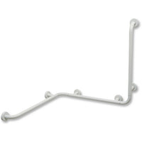 CORRIMANO AD ANGOLO CON MONTANTE A DESTRA- cm.65 x 65 x 75 dx- DH- pezzi 1