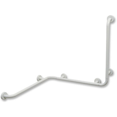 CORRIMANO AD ANGOLO CON MONTANTE A DESTRA- cm.65 x 65 x 75 dx- DH- pezzi 1