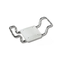 SEDILE PER VASCA IN POLIPROPILENE SENZA SCHIENALE TELAIO CROMO- Bianco - Cromo- DH- pezzi 1