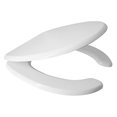 Sedile WC per disabili universale Matteo bianco in MDF con cerniere regolabili passanti DH