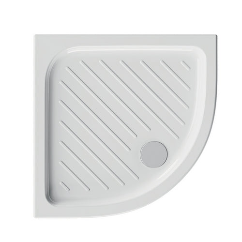 PIATTO DOCCIA ANGOLARE IN CERAMICA DOLOMITE GEMMA 2  H. 7- cm 80 x 80 H. 7- DOLOM- pezzi 1