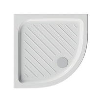 PIATTO DOCCIA ANGOLARE IN CERAMICA DOLOMITE GEMMA 2  H. 7- cm 80 x 80 H. 7- DOLOM- pezzi 1