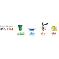 PIATTO DOCCIA TECNOPOLIMERO MR FLAT RETTANGOLARE (TIPO ACRILICO)- cm 90 x 120 H.3- DH- pezzi 1