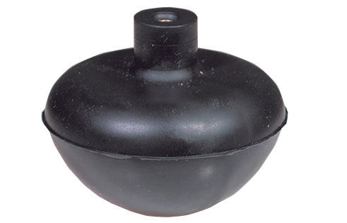 SFERA IN GOMMA CON NOTTOLINO IN OTTONE INCORPORATO- Diam. Est. mm. 64,5- G.M.P- pezzi 10