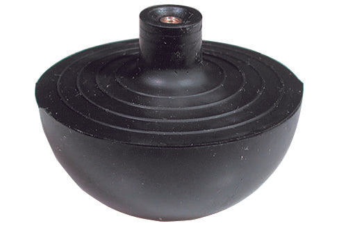 SFERA IN GOMMA CON NOTTOLINO IN OTTONE INCORPORATO- Diam. Est. mm. 69,5- G.M.P- pezzi 10