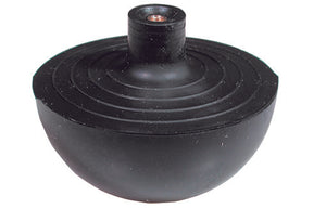 SFERA IN GOMMA CON NOTTOLINO IN OTTONE INCORPORATO- Diam. Est. mm. 69,5 - CONF- FAIDF- pezzi 1