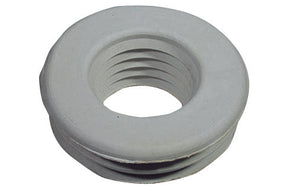 MORSETTO PER W.C. IN GOMMA BIANCA Dm. Est. 76- Diam. mm. 30- G.M.P- pezzi 1