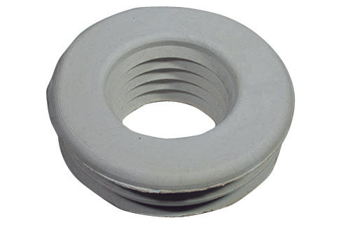 MORSETTO PER W.C. IN GOMMA BIANCA Dm. Est. 76- Diam. mm. 30- G.M.P- pezzi 1