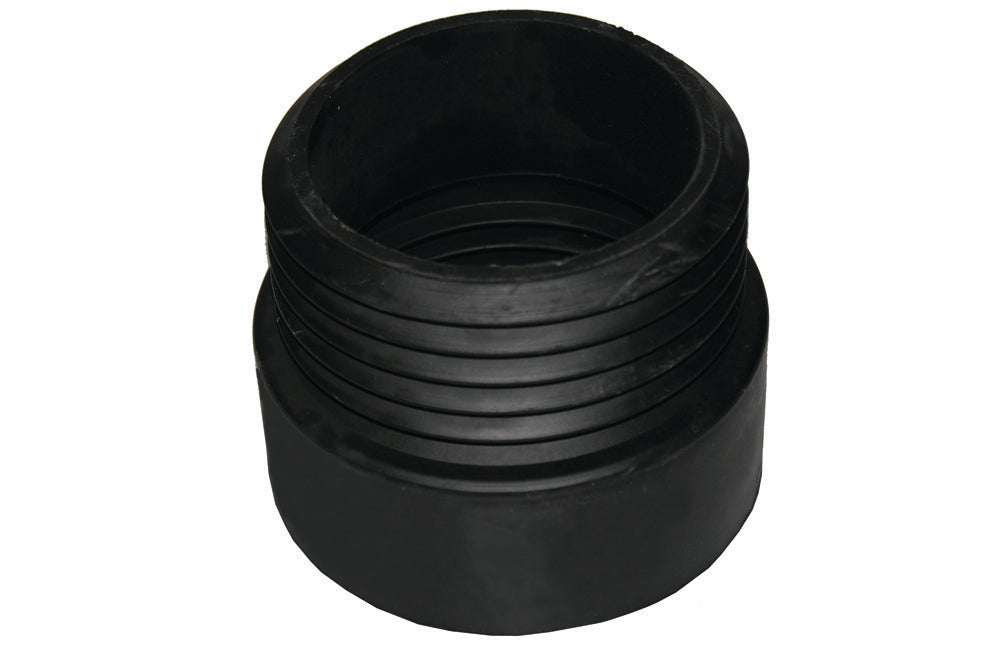 PROLUNGA WC DIRITTA IN GOMMA NERA- D. Est. 100 mm - Int. 95 mm- G.M.P- pezzi 1