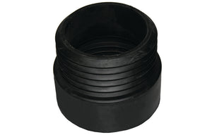 PROLUNGA WC DIRITTA IN GOMMA NERA- D. Est. 100 mm - Int. 95 mm- G.M.P- pezzi 1