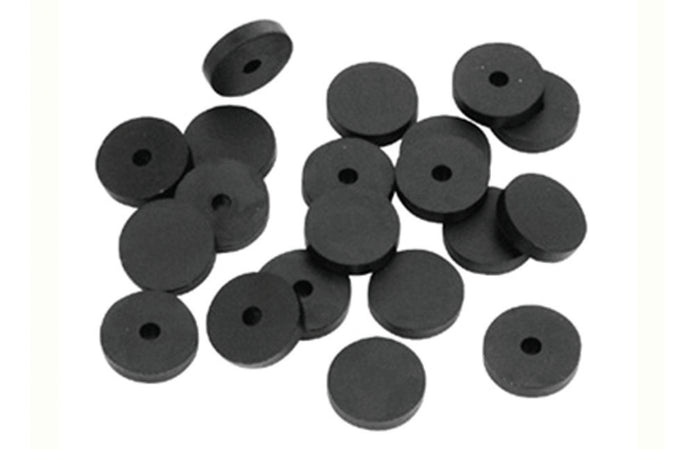 GUARNIZIONE PER RUBINETTO SEMIFORATA IN GOMMA NERA- 1/2- G.M.P- pezzi 1