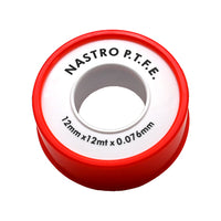 ROTOLINO NASTRO TEFLON P.T.F.E. ECONOMICO MT 12- mm 12 x 10 mt x 0,076- DH- pezzi 1