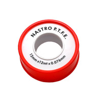 ROTOLINO NASTRO TEFLON P.T.F.E. ECONOMICO MT 12- mm 12 x 10 mt x 0,076- DH- pezzi 1