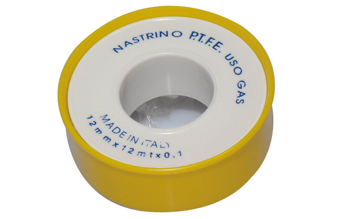 NASTRO PTFE TEFLON PROFESSIONALE MT. 12 GAS- mm. 12- DH- pezzi 1