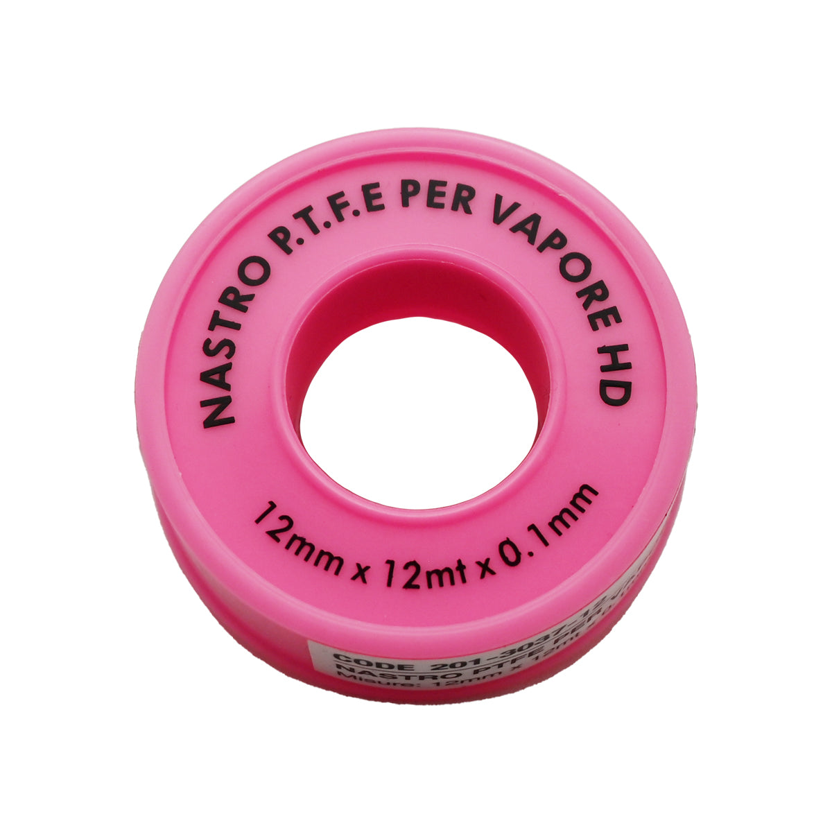 NASTRO PTFE TEFLON PER VAPORE ROSA- H. 19 mm x 12 m x 0,1 mm- DH- pezzi 1