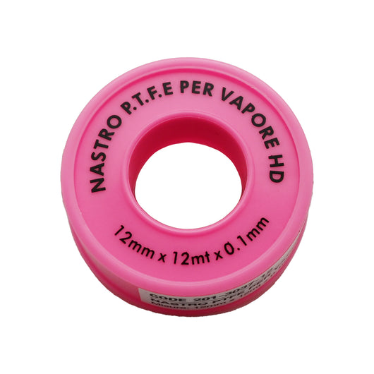 NASTRO PTFE TEFLON PER VAPORE ROSA- H. 19 mm x 12 m x 0,1 mm- DH- pezzi 1