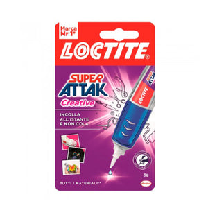 LOCTITE SUPER ATTAK CREATIVE- 3 g- HENKE- pezzi 12