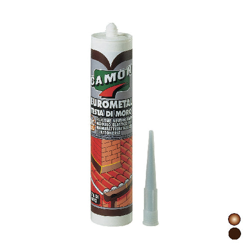 SILICONE NEUTRO EUROMETAL- Testa di moro - 280 ml- CAMON- pezzi 1