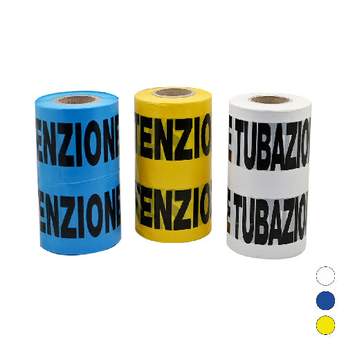 NASTRO AVVERTITORE- Giallo tubo gas - 200 mt- CAMON- pezzi 1