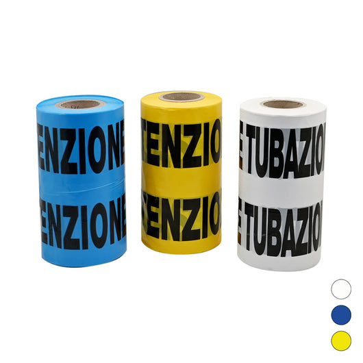 NASTRO AVVERTITORE- Giallo tubo gas - 200 mt- CAMON- pezzi 1
