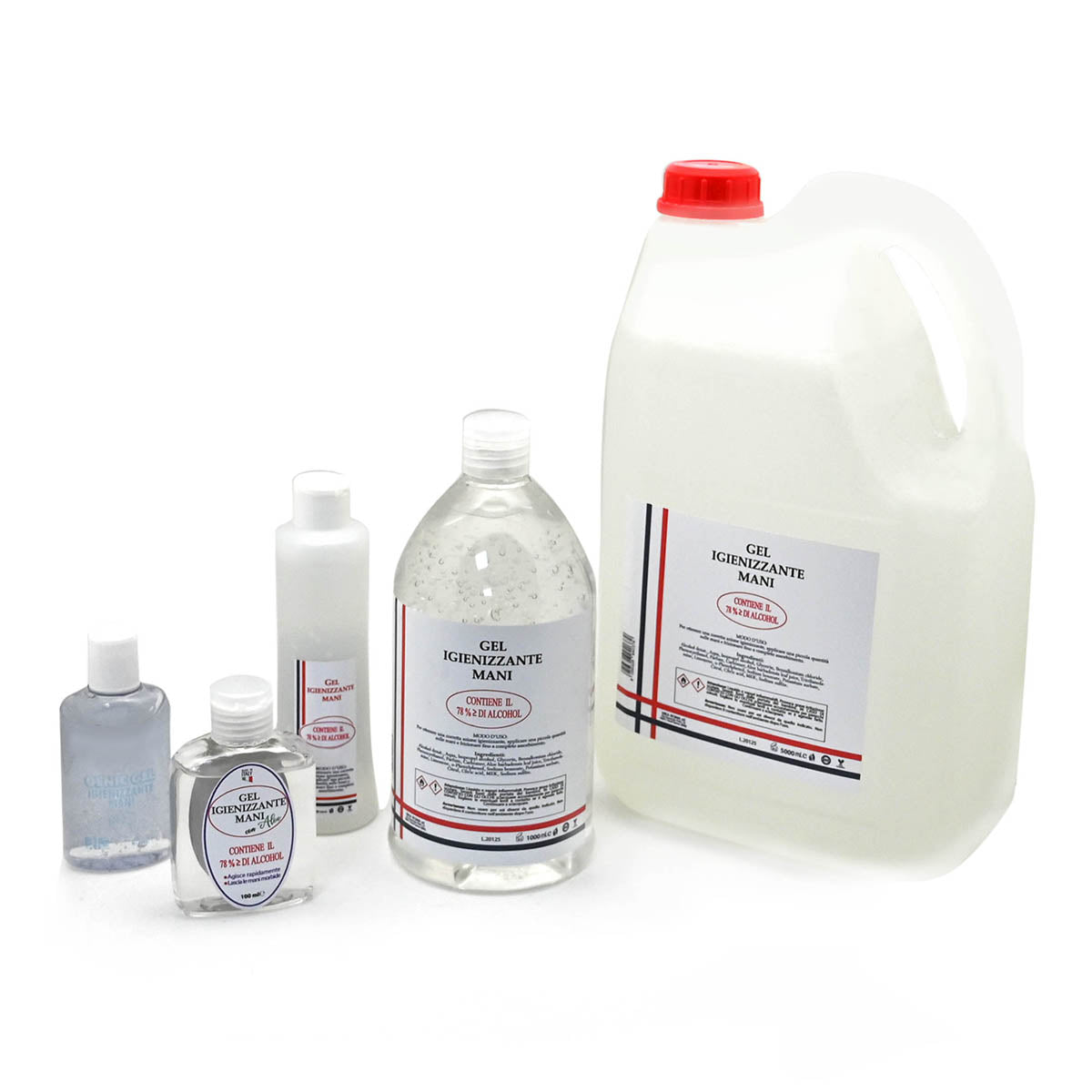 GEL IGIENIZZANTE RAPIDO PER MANI- 1 Lt -76% alcol- senza- pezzi 1
