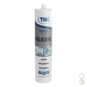 SILICONE ACETICO UNIVERSALE- 280 ml - Bianco- TKK- pezzi 1