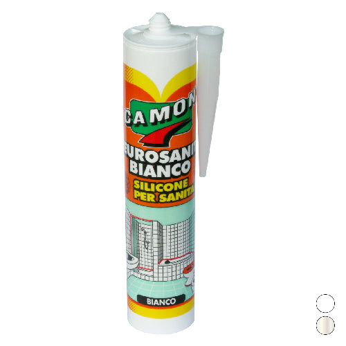 SILICONE ACETICO ANTIMUFFA 280 ML- 280 ml - Bianco- CAMON- pezzi 1