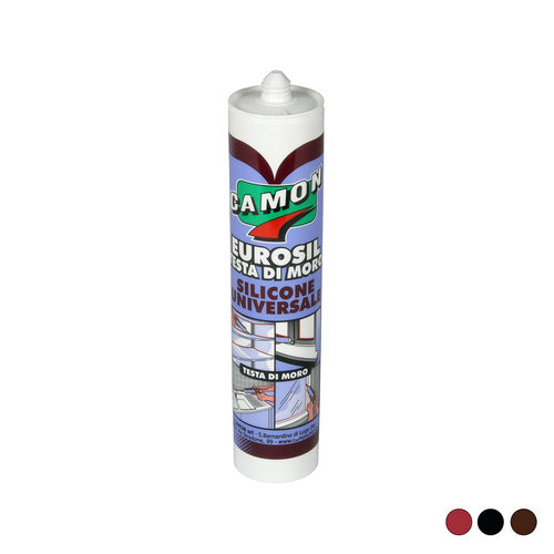 SIGILLANTE SILICONICO ACETICO EUROSIL- 280 ml - Testa di Moro- CAMON- pezzi 1